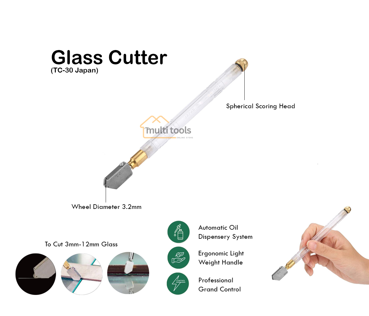 Glass Cutter Tc-30.